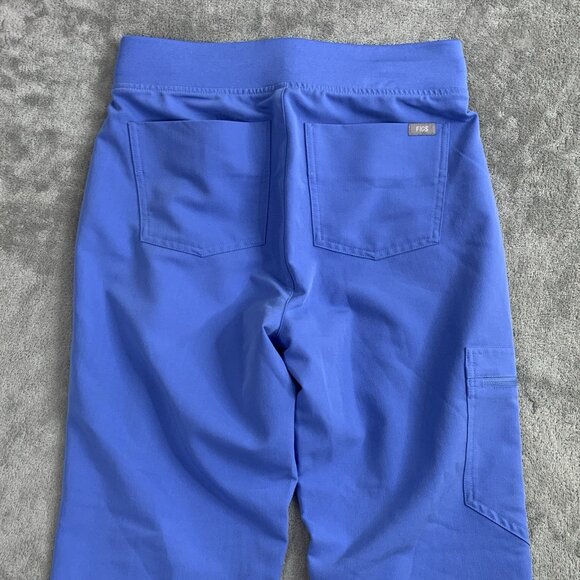 Figs Scrub Pants Womens XS Tall Zamora Jogger Nurse Workwear Capri Blue Medical - Picture 16 of 16